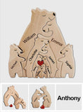Bear Family - Personalized Family Wooden Puzzle