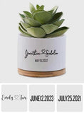 You & Me - gift for husband, wife, girlfriend - Personalized Ceramic Pot
