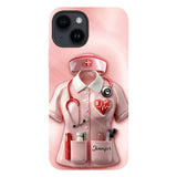 Nurses Are The Heart of Healthcare - Personalized Nurse Full Print Phone Case