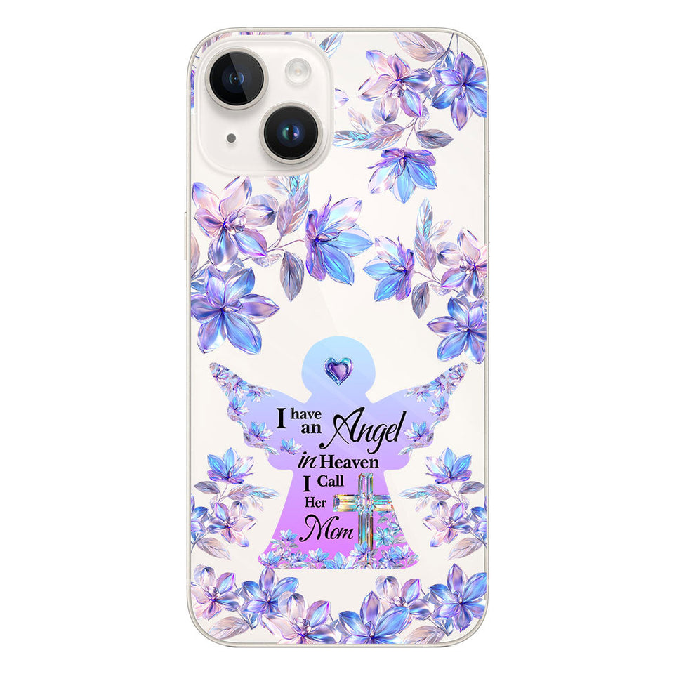 Angel In Heaven - Personalized Memorial Clear Phone Case