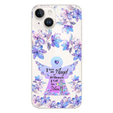 Angel In Heaven - Personalized Memorial Clear Phone Case