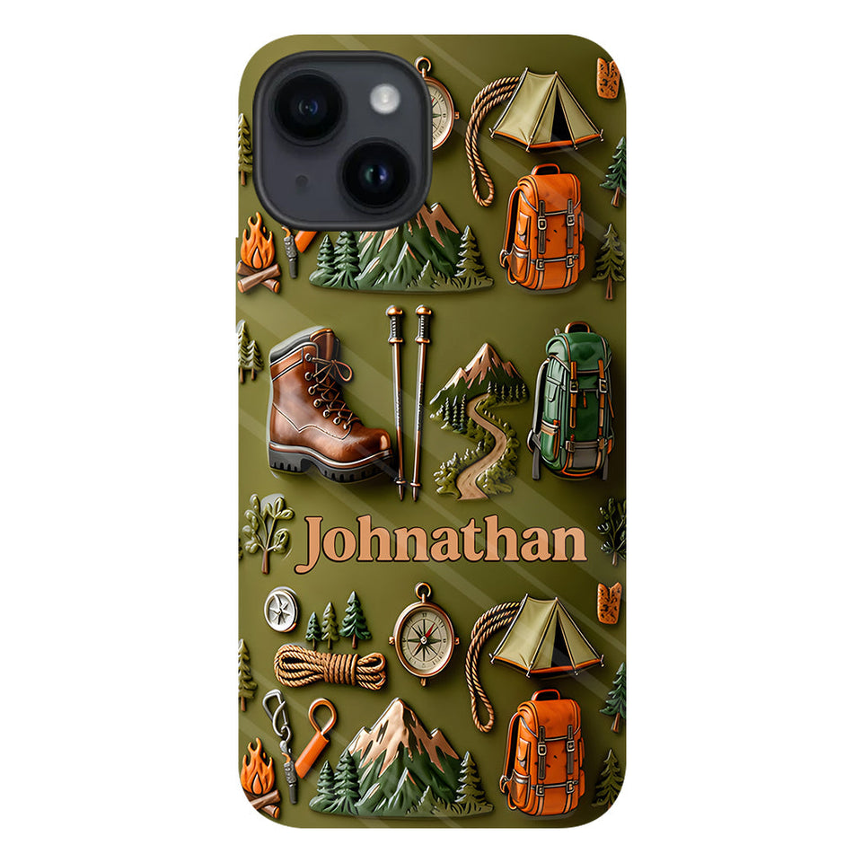 Hiking Makes Me Happy - Personalized Hiking Full Print Phone Case