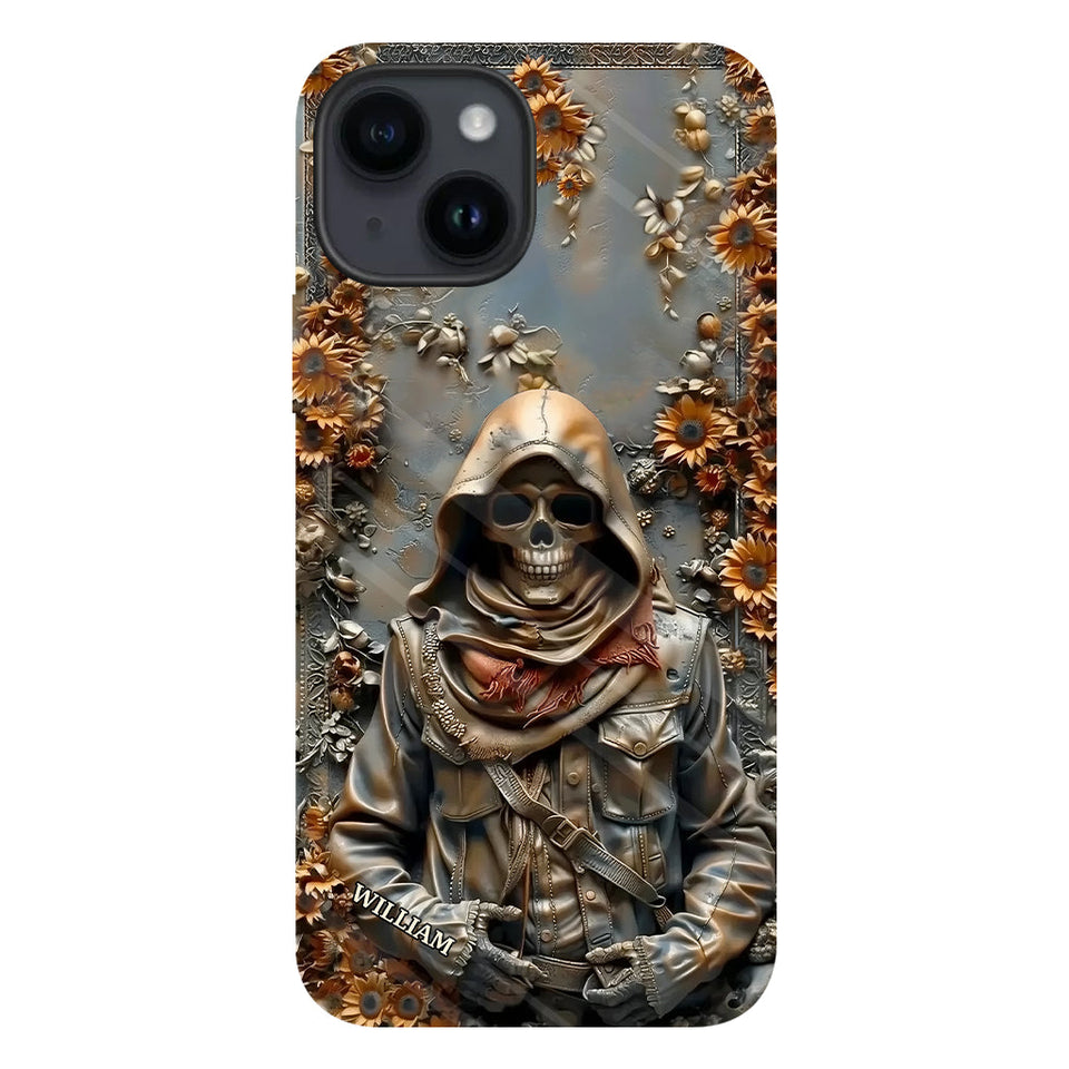 Vintage Skull - Personalized Skull Full Print Phone Case