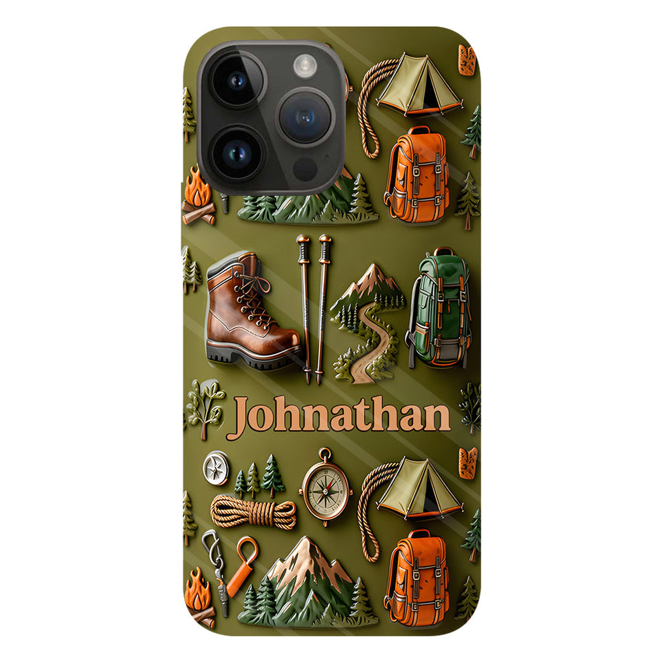 Hiking Makes Me Happy - Personalized Hiking Full Print Phone Case
