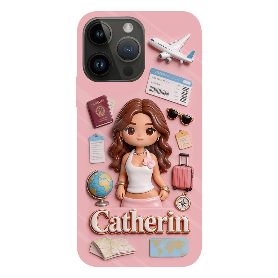 Traveling Lover - Personalized Travelling Full Print Phone Case