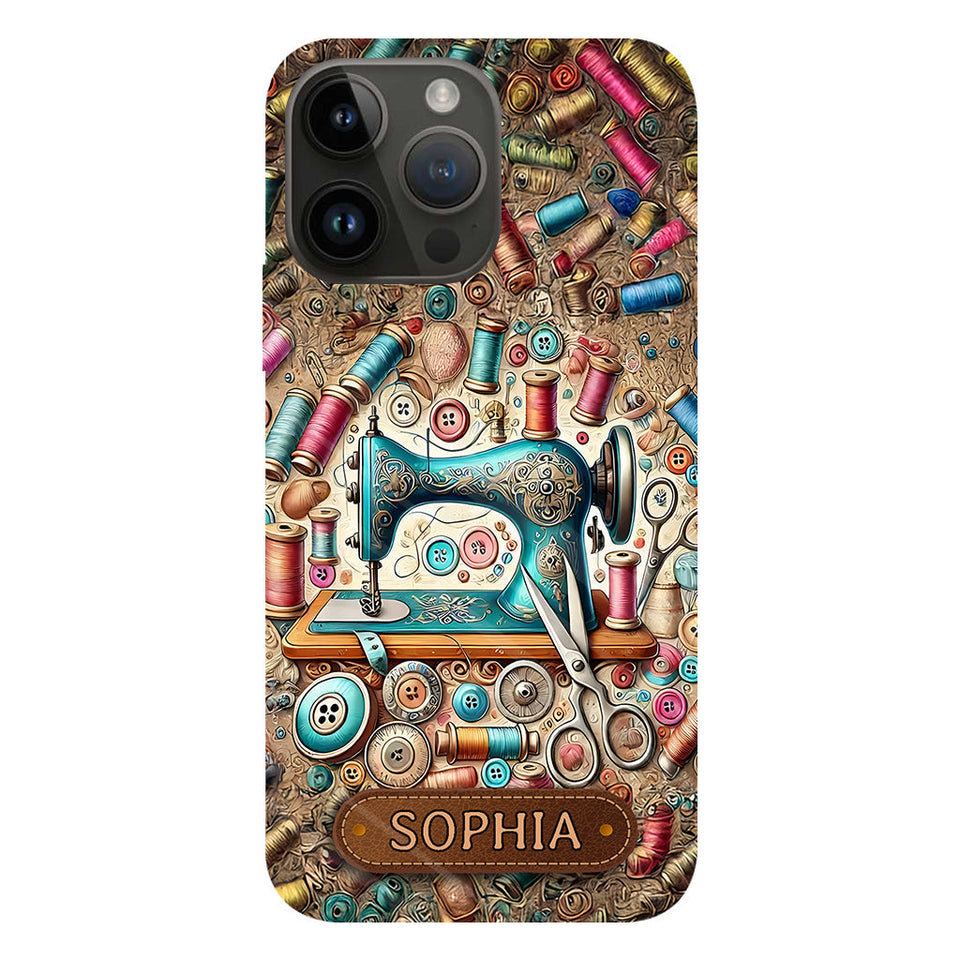 Love Sewing - Personalized Sewing Full Print Phone Case