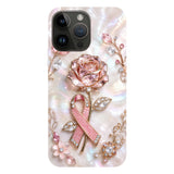 Faith Hope Love - Personalized Breast Cancer Awareness Full Print Phone Case & Phone Grip