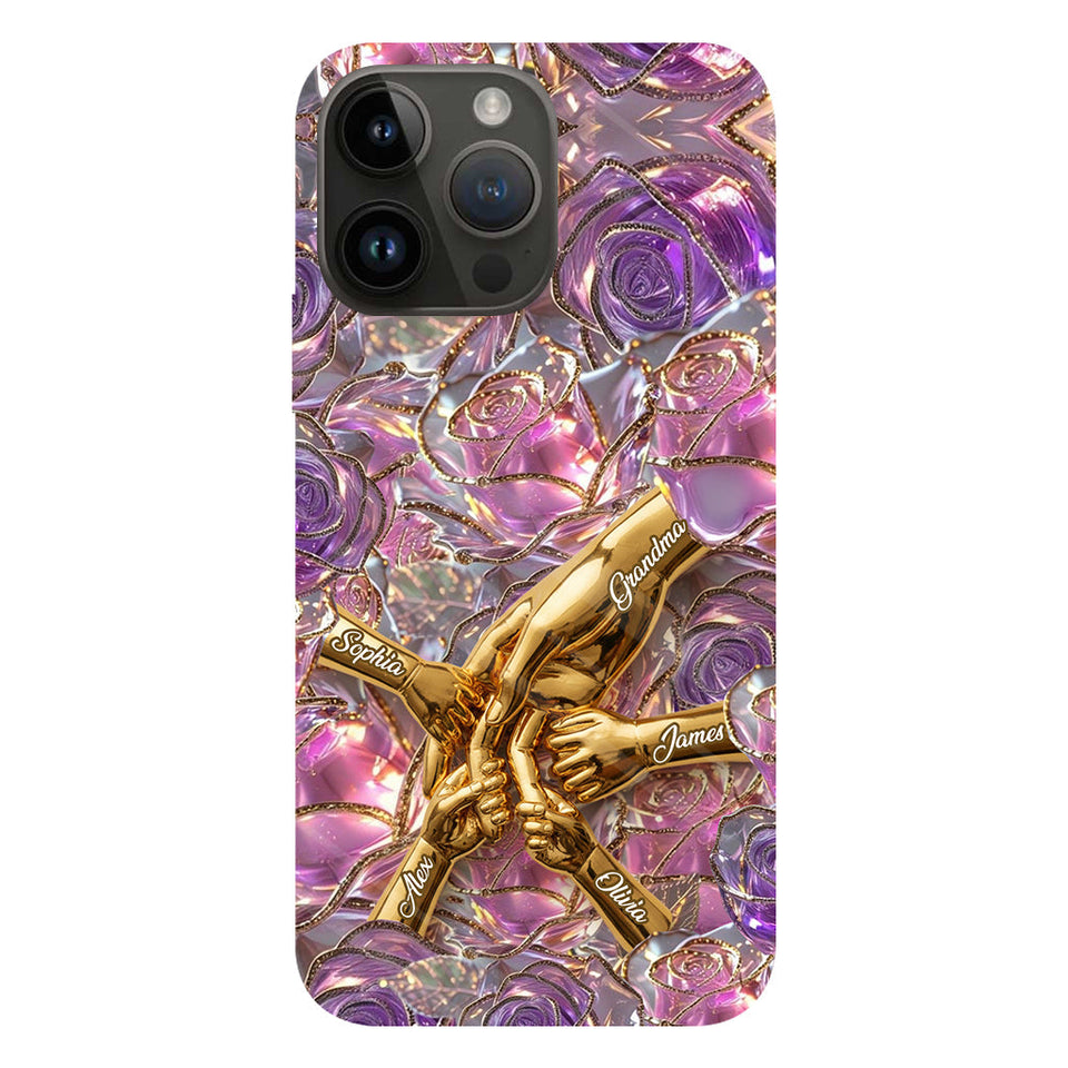 Holding Hands - Personalized Mother Full Print Phone Case