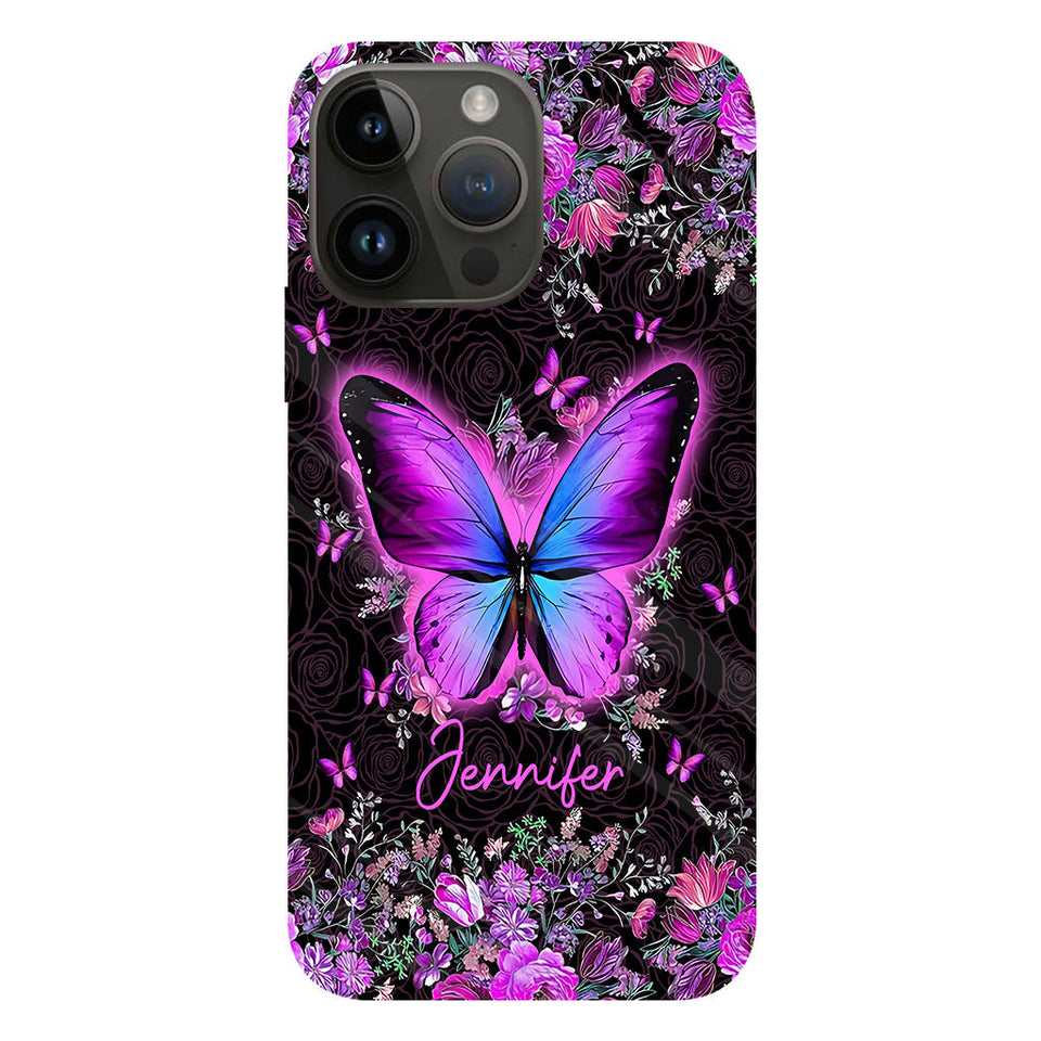 Love Butterflies - Personalized Butterfly Full Print Phone Case