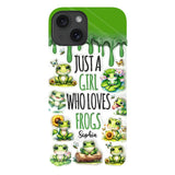 Just A Girl Who Loves Frogs - Personalized Frog Full Print Phone Case