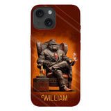 Whiskey & Cigar Gorilla - Personalized Whisky Full Print Phone Case