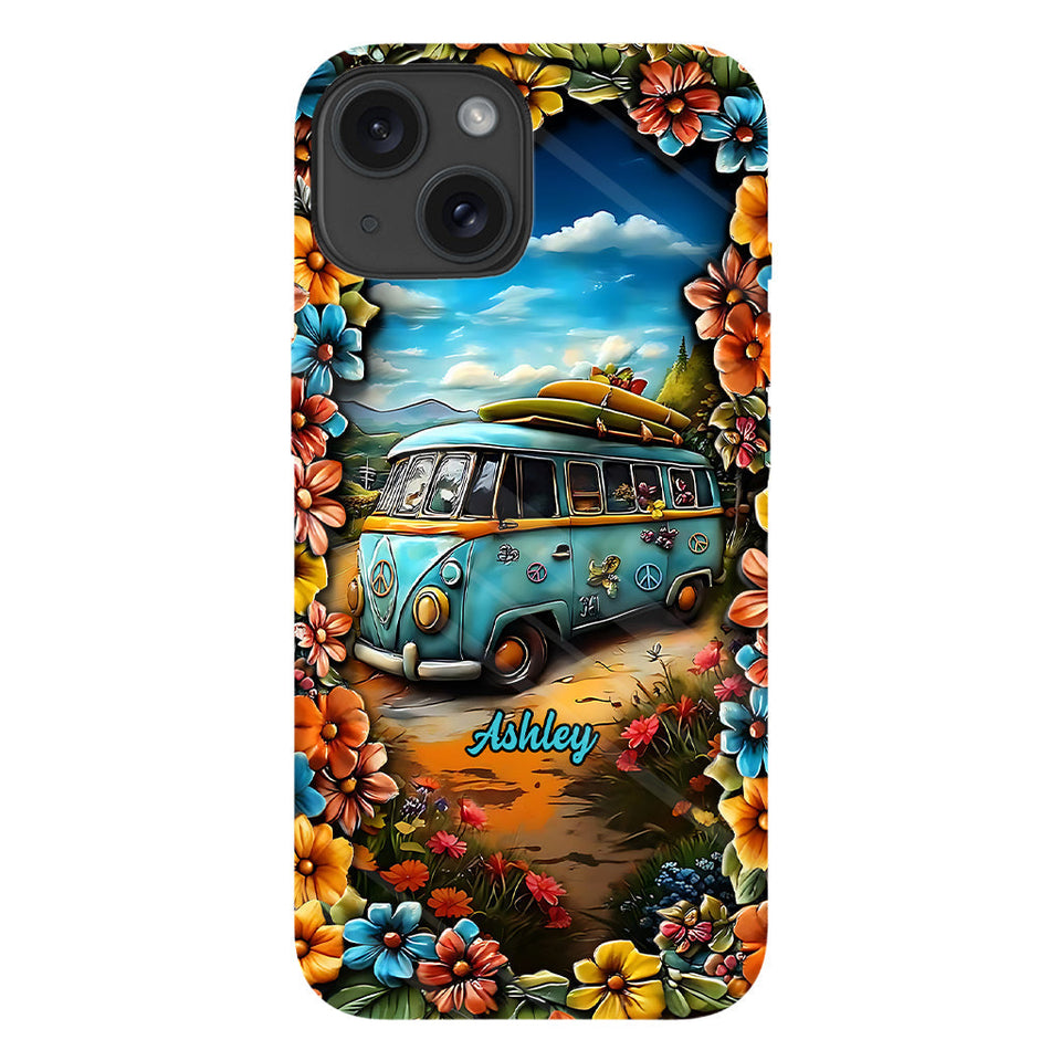 Hippie Van - Personalized Hippie Full Print Phone Case