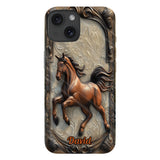 Love Horse - Personalized Horse Full Print Phone Case