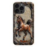 Love Horse - Personalized Horse Full Print Phone Case