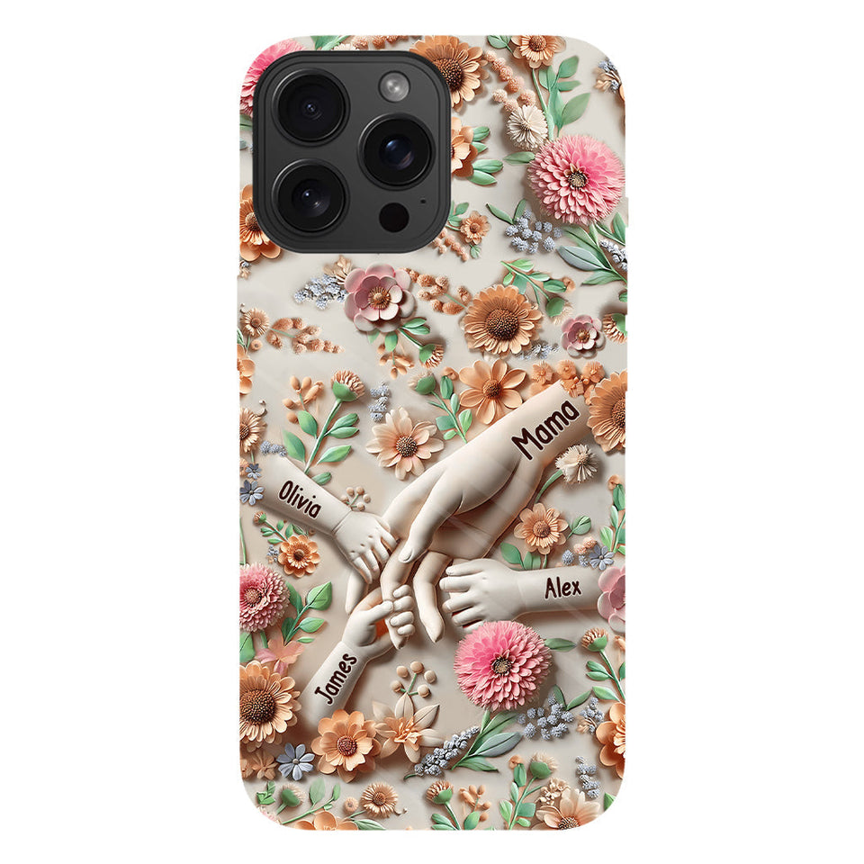 Hold Our Hands - Personalized Mother Full Print Phone Case