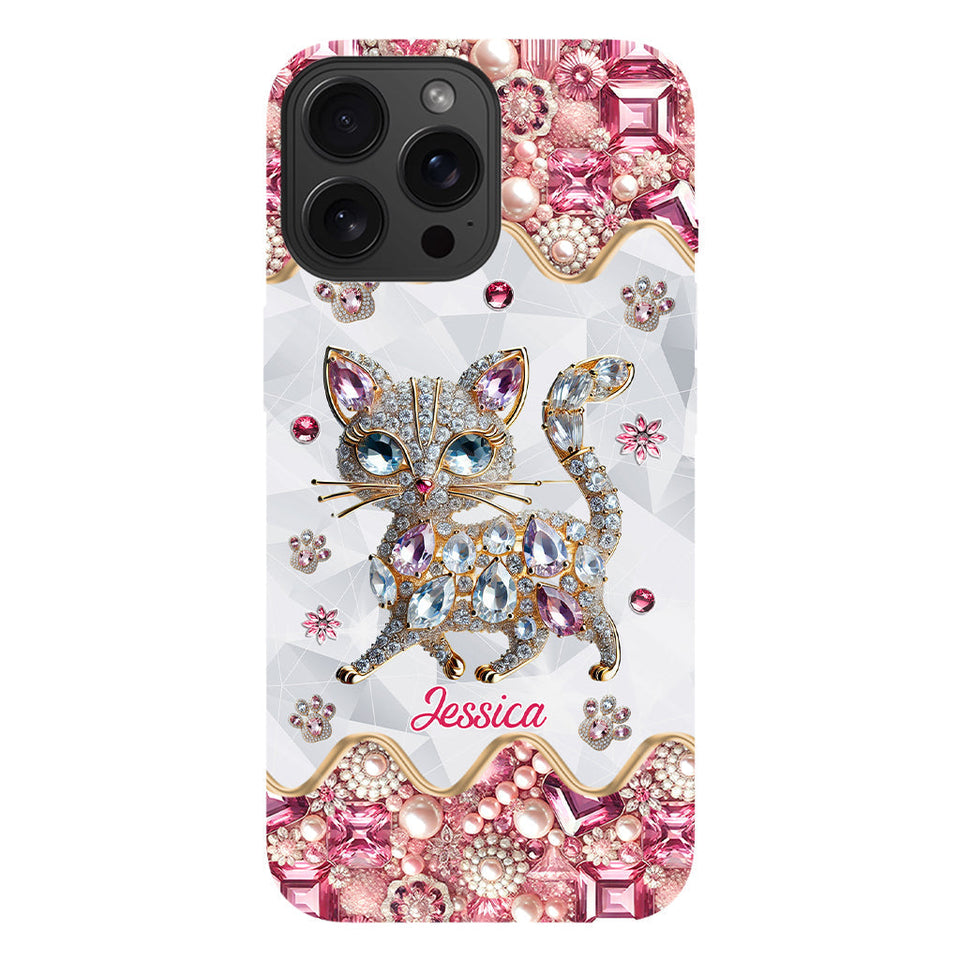 Just A Girl Who Loves Cats - Personalized Cat Full Print Phone Case