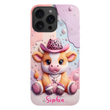 Adorable Highland Cow - Personalized Highland Cow Full Print Phone Case