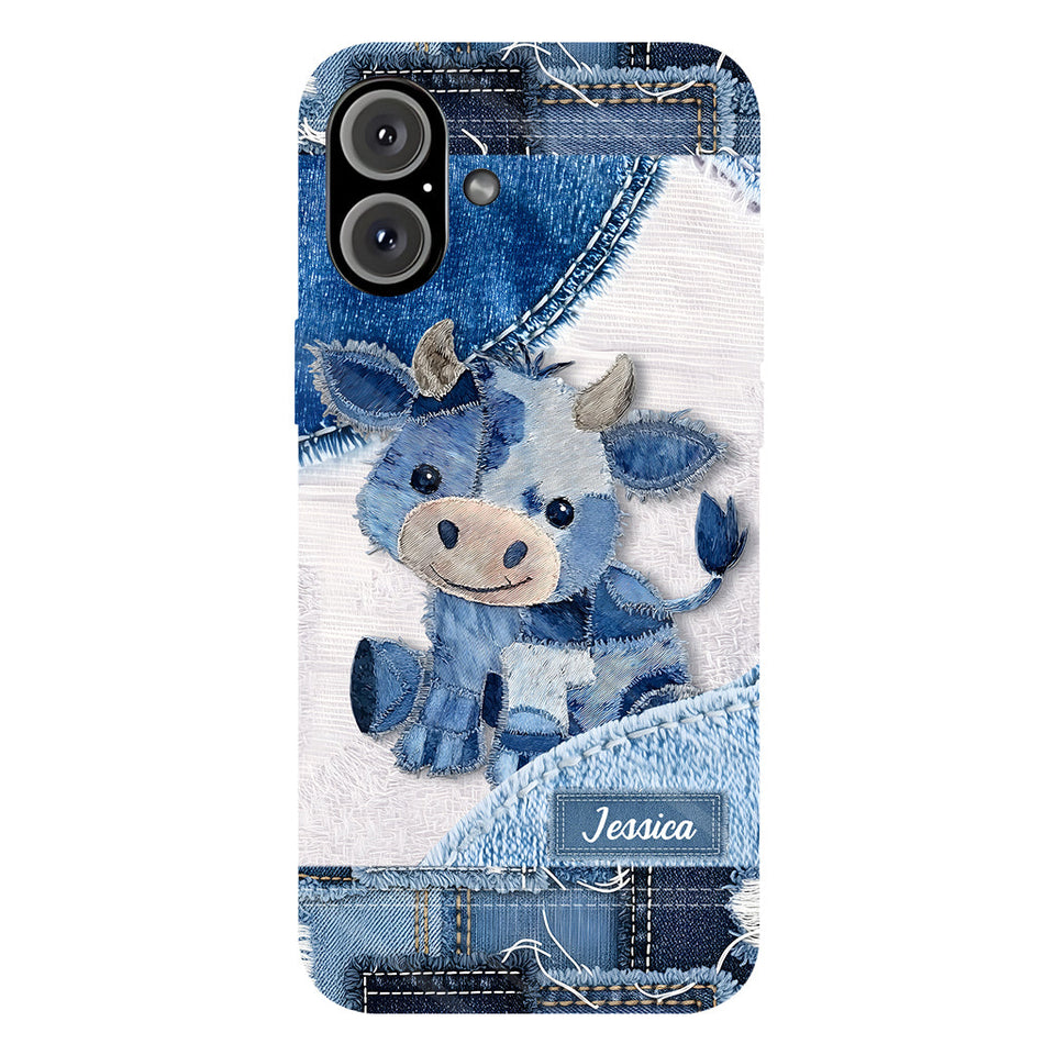 Cute Highland Cow - Personalized Highland Cow Full Print Phone Case