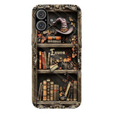 Hat And Books - Personalized Witch Full Print Phone Case