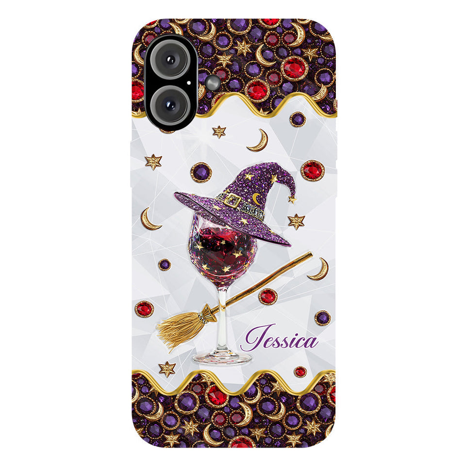 Wine Witch - Personalized Witch Full Print Phone Case