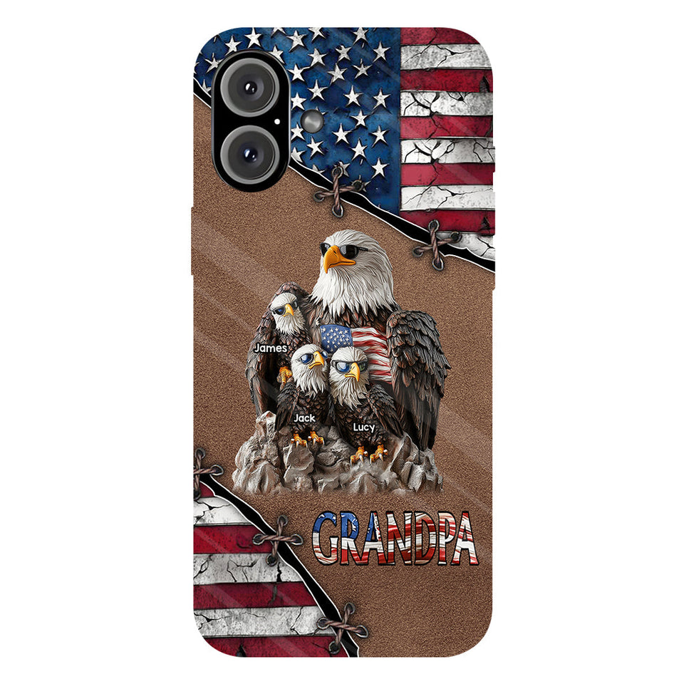 Strong Papa - Personalized Father Full Print Phone Case