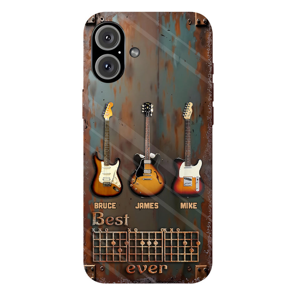 Best Guitar Dad Ever - Personalized Guitar Full Print Phone Case