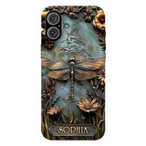 Beautiful Drafgonfly, Butterfly, Hummingbird - Personalized Gardening Full Print Phone Case