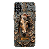 Love Horses - Personalized Horse Full Print Phone Case