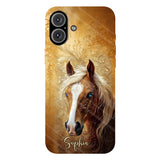 Love Horses - Personalized Horse Full Print Phone Case