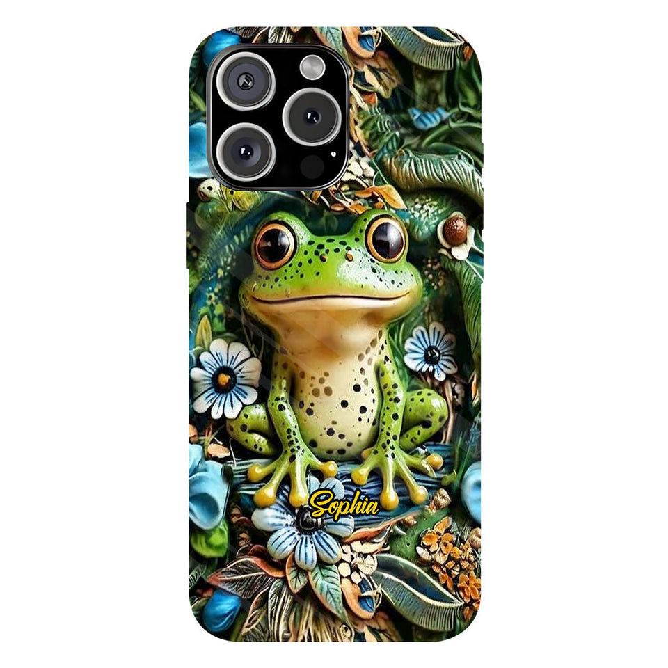 Love Frogs - Personalized Frog Full Print Phone Case
