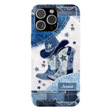Cowgirl Boots - Personalized Cowgirl Full Print Phone Case