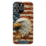 Strong Eagle - Personalized Bald Eagle Full Print Phone Case