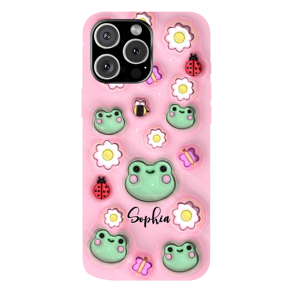 Love Frogs - Personalized Frog Full Print Phone Case