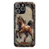 Love Horse - Personalized Horse Full Print Phone Case
