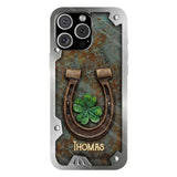 Lucky Horseshoe Shamrock - Personalized Horse Full Print Phone Case
