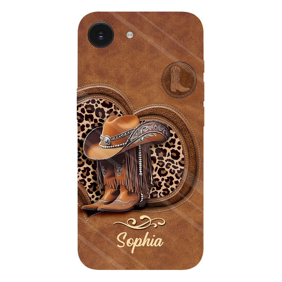 Cowgirl Boots - Personalized Cowgirl Full Print Phone Case