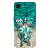 Sea Turtle Lovers - Personalized Turtle Full Print Phone Case