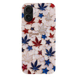 Red White Blue Magic Leaf - Personalized Weed Full Print Phone Case